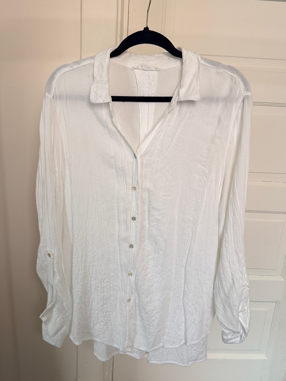 Jane and Delancey White Button-Down Shirt